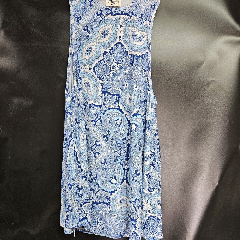 Show Me Your MuMu Blue and White Paisley Top